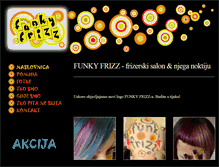 Tablet Screenshot of funkyfrizz.com